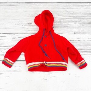 Baby Boy's Vintage 1970s Snap Button Up Hoodie Sweater